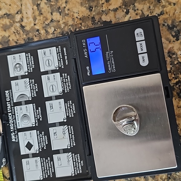 Antique sterling silver filigree ring - Picture 6 of 6